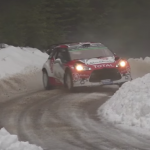 La Citroën DS3 WRC en glisse sur la glace