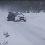 la Ford Fiesta R5 en glisse sur la neige