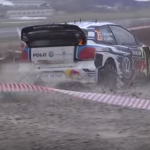 La Volkswagen Polo R WRC avant le tête-à-queue