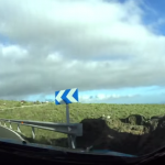 A l'intérieur de la Ford Fiesta R5 pendant le crash