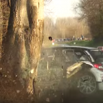 La Citroën DS3 R5 juste après le choc