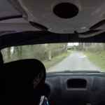 A l'intérieur de la Ford Fiesta WRC de Salanon