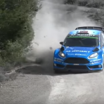 La Ford Fiesta WRC après etre passée dans les arbres