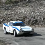 Mazda RX7 lors du rallye