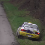 Une Surbaru Impreza en difficulté