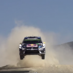 Volkswagen Polo R WRC les 4 roues en l'air