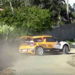 Une Citroën DS3 R5 juste avant un tête à queue