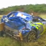 La Subaru Impreza WRC complètement détruite