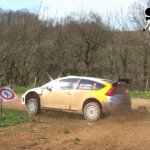 Stéphane Lefebvre en glisse avec la C4 WRC