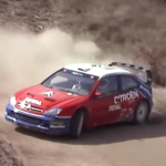 Citroën Xsara WRC avec Loeb pendant les essais