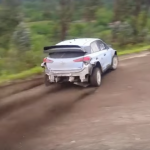 La Hyundai I20 WRC pendant les essais