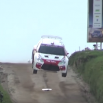 La Citroën DS3 R5 les 4 roues en l'air