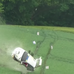 La Peugeot 106 pendant son crash