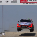 Gros saut d'une Hyundai I20 WRC
