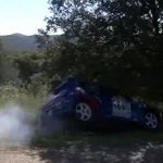 Crash d'une Peugeot 205