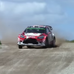 Citroën DS3 WRC en glisse au freinage