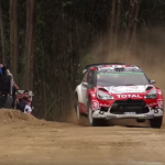 Citroën DS3 WRC sur une légère bosse