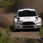 La Ford Fiesta WRC durant les essais