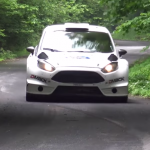 La Ford Fiesta WRC lors des essais