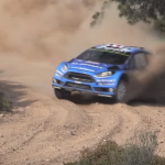 La Ford Fiesta WRC à deux doigts d'un arbre