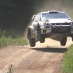 La Volkswagen Polo R WRC 2017 en plein saut