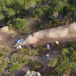 Vue de haut lors du shakedown