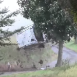 La Subaru Impreza en plein crash