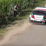 La Peugeot 208 T16 de Giordano pendant les essais