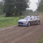 La Hyundai I20 WRC pendant les essais