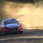 La Hyundai I20 WRC d'Abbring à la limite
