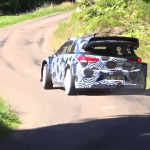 La Hyundai I20 WRC 2017 lors des essais