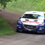 La Peugeot 208 T16 lors des essais