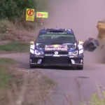 La Volkswagen Polo R WRC pendant un choc