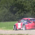 Une Porsche 997 GT3 pendant le rallye