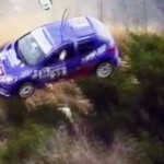 Gros crash d'une 206 au Tour de Corse