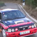 Une Ford Sierra Cosworth lors du shaekdown