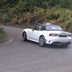 L'Abarth 124 rally pendant les essais
