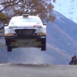 Fabio Andolfi les 4 roues en l'air avec la Hyundai I20 R5