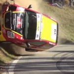 Une Citroën C2 R2 en plein crash