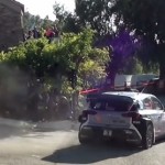 Une Hyundai I20 WRC en glisse