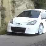 La Toyota Yaris WRC pendant les essais