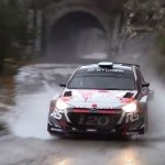 La Hyundai I20 R5 sous a pluie