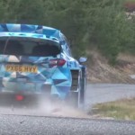 La Ford Fiesta WRC lors des essais