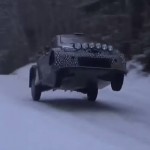 La Toyota Yaris WRC sur une grosse bosse