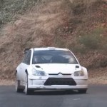 La Citroën C4 WRC pendant les essais