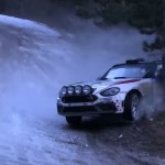 La Fiat Abarth 124 au moment du choc