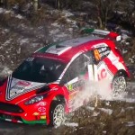 La Ford Fiesta R5 pendant le crash