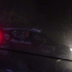La Citroën C3 WRC dans le fossé
