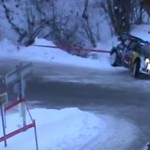 La Ford Fiesta WRC pendant le choc