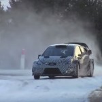 La Toyota Yaris WRC lors des essais